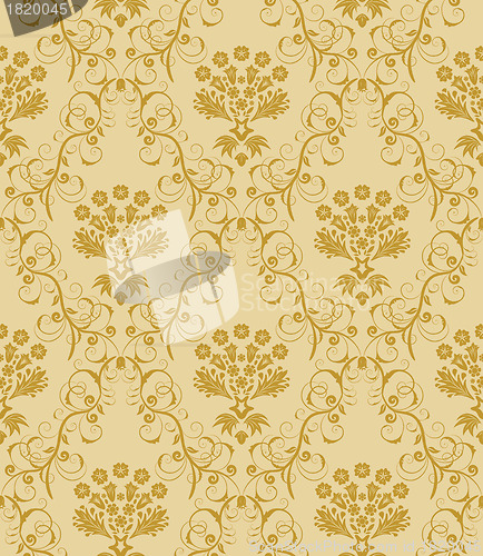 Image of seamless damask pattern