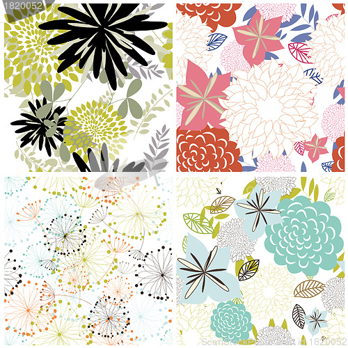 Image of seamless floral pattern