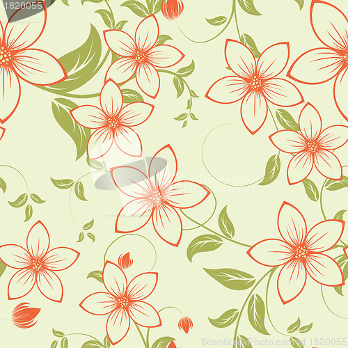 Image of seamless floral pattern