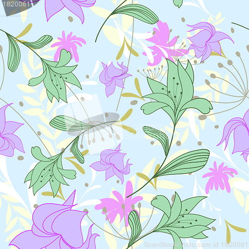 Image of seamless floral pattern