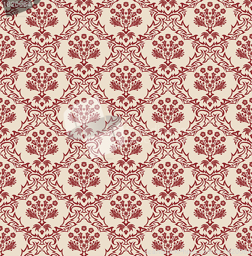 Image of seamless damask pattern