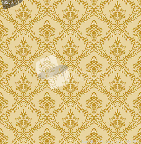 Image of seamless damask pattern