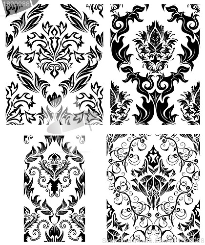 Image of seamless damask pattern
