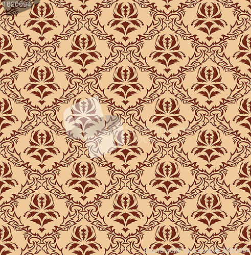 Image of seamless damask pattern