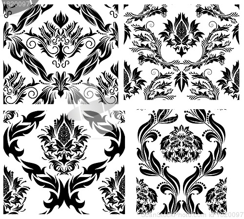 Image of seamless damask pattern