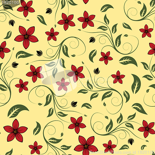 Image of seamless floral pattern