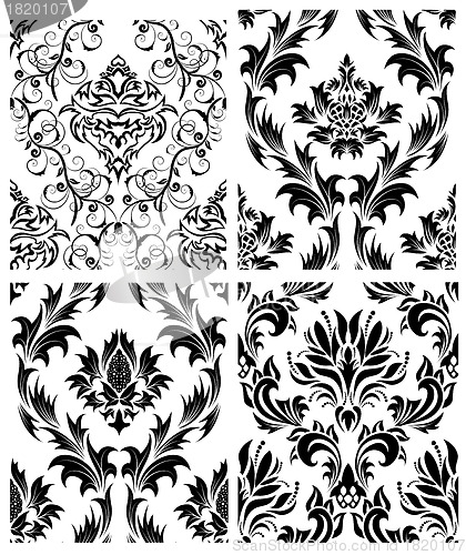 Image of seamless damask pattern