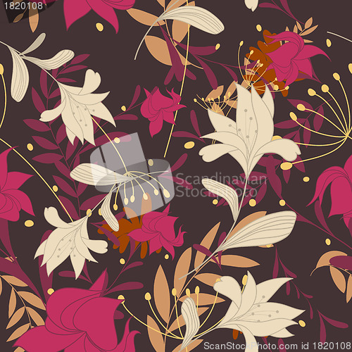 Image of seamless floral pattern