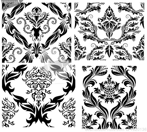 Image of seamless damask pattern