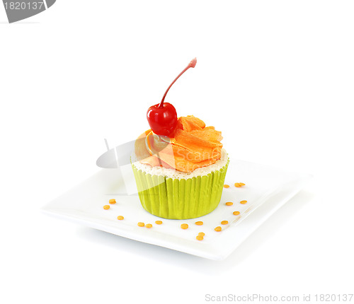 Image of Cupcake on white background