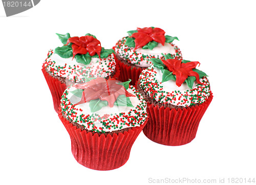 Image of Christmas cupcakes