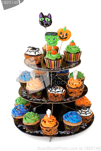 Image of Halloween cupcakes