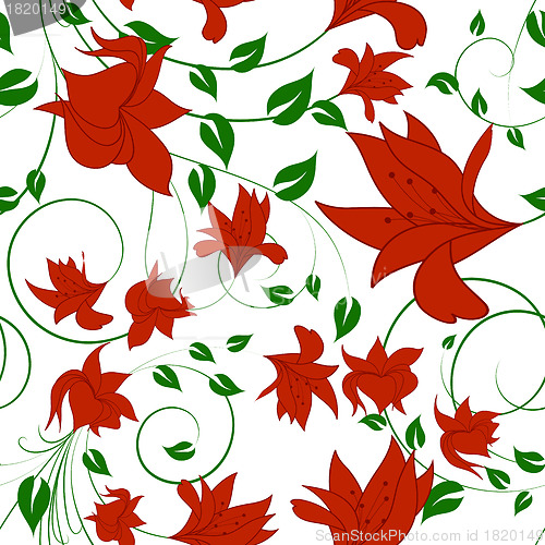 Image of seamless floral pattern