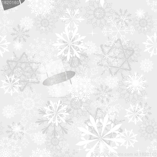 Image of seamless snowflakes background