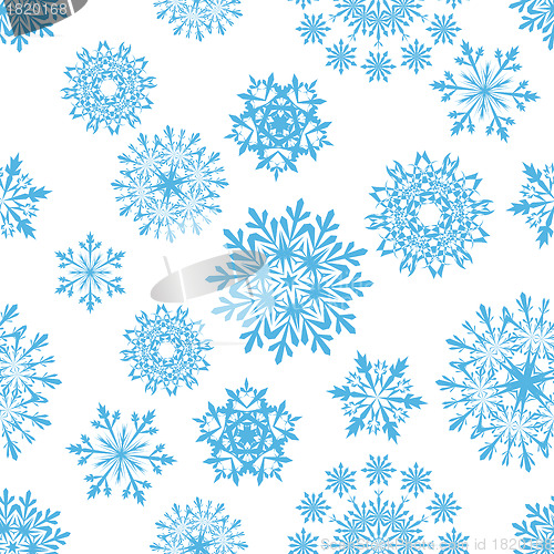 Image of seamless snowflakes background