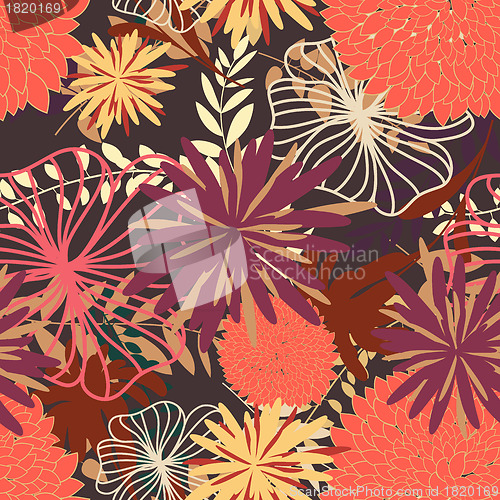 Image of seamless floral pattern