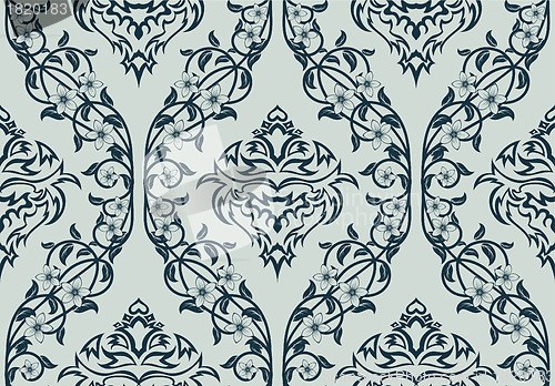 Image of seamless damask pattern