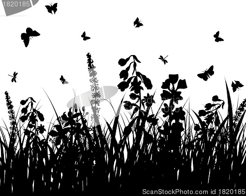 Image of meadow silhouettes