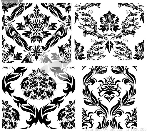 Image of seamless damask pattern