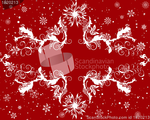 Image of winter frame background