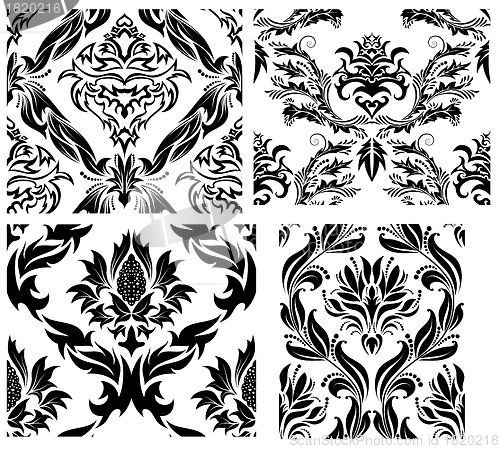 Image of seamless damask pattern