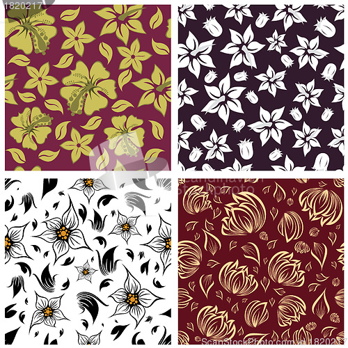 Image of seamless floral pattern