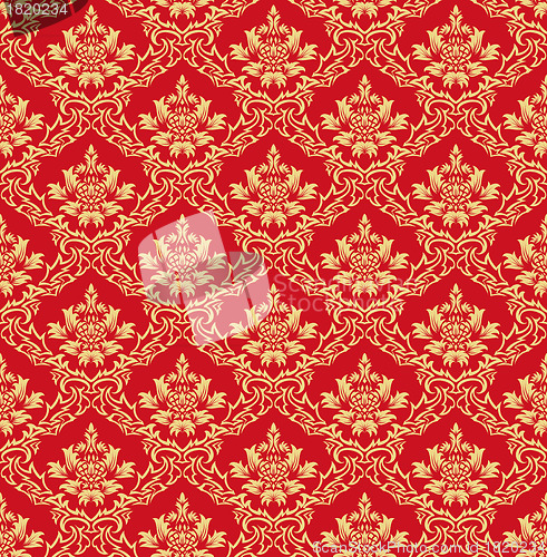 Image of seamless damask pattern