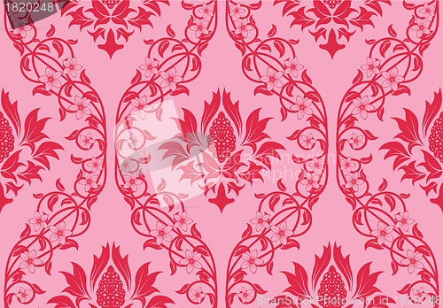 Image of seamless damask pattern