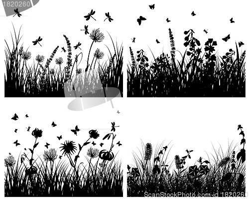 Image of meadow silhouettes