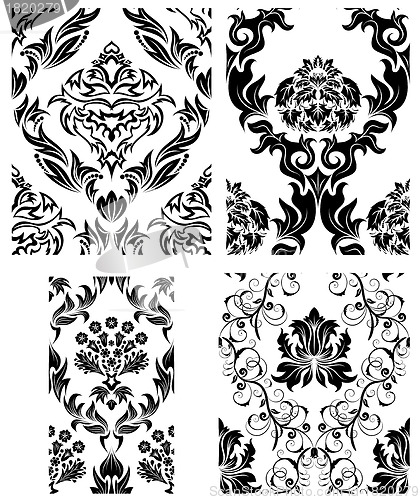 Image of seamless damask pattern