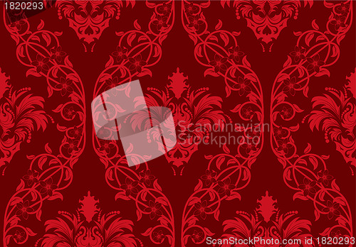 Image of seamless damask pattern