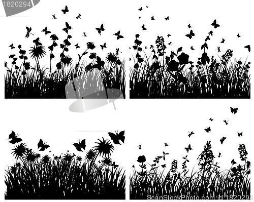 Image of meadow silhouettes