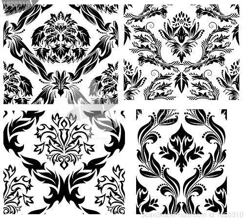 Image of seamless damask pattern