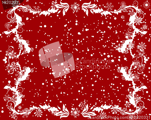 Image of winter frame background