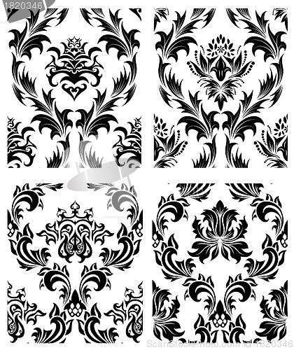 Image of seamless damask pattern