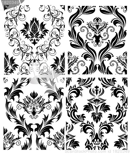 Image of seamless damask pattern