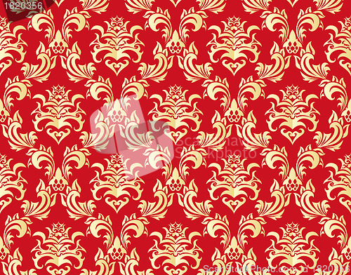 Image of seamless damask pattern