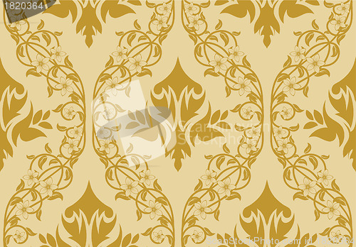 Image of seamless damask pattern