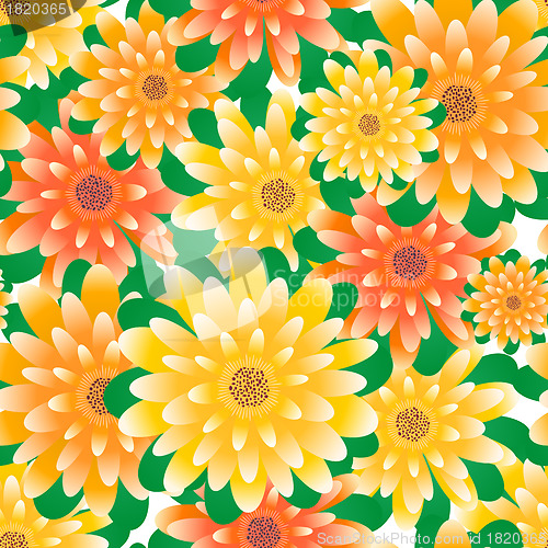 Image of seamless floral pattern