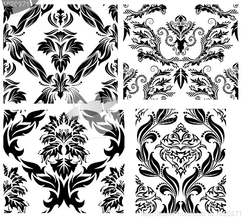 Image of seamless damask pattern