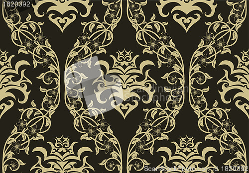 Image of seamless damask pattern