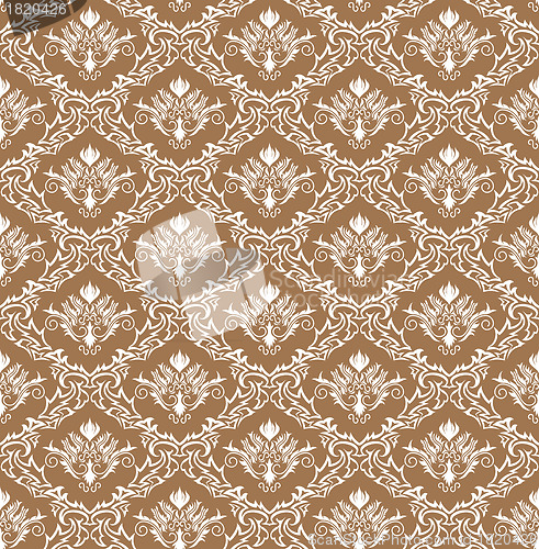 Image of seamless damask pattern