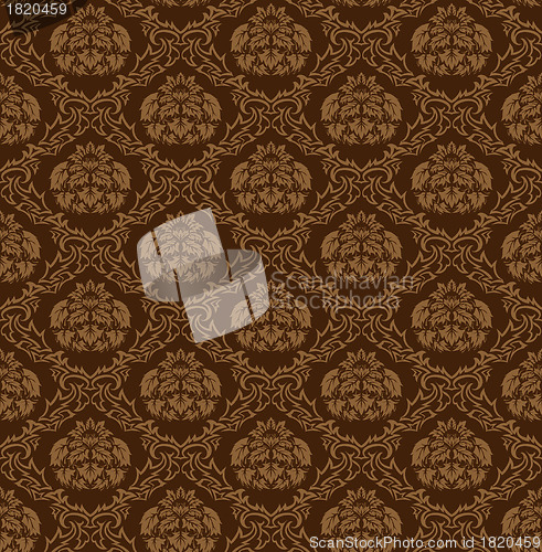 Image of seamless damask pattern