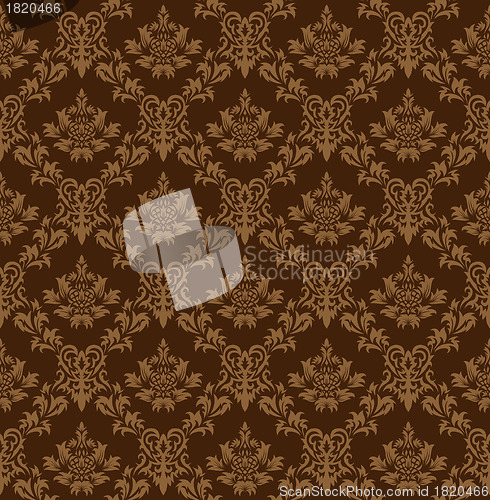 Image of seamless damask pattern