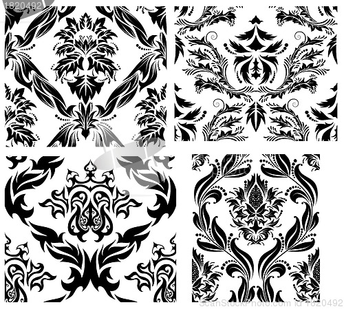 Image of seamless damask pattern