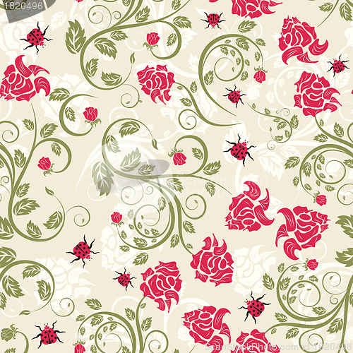 Image of seamless floral pattern