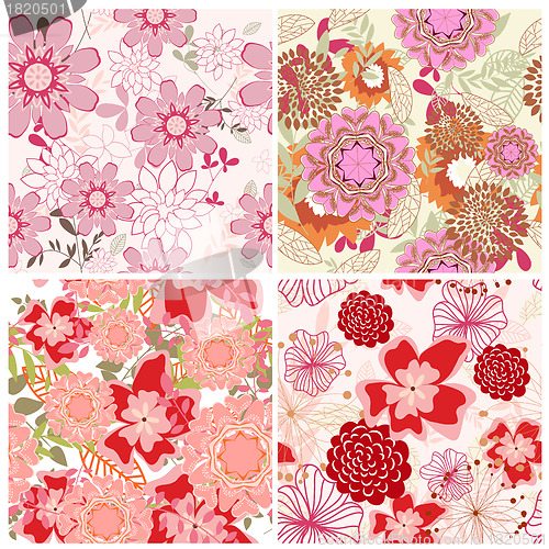 Image of seamless floral pattern