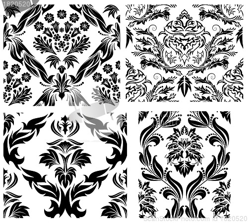 Image of seamless damask pattern