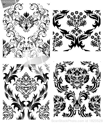 Image of seamless damask pattern