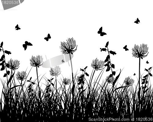 Image of meadow silhouettes